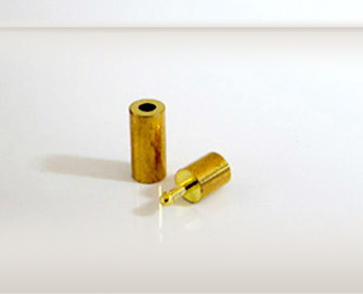 Zylinder-Steckverschluss für 4mm gold